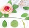 50-Piece Artificial Green Rose Leaves – Bulk Faux Greenery for DIY, Weddings, Birthdays, Bridal Showers, Centerpieces, and Home Décor